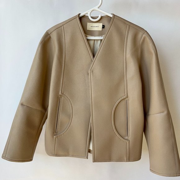 WNDERKAMMER Leather Bomber/Baseball Jacket - Picture 1 of 3